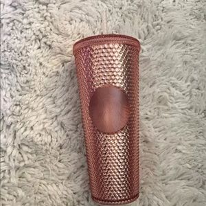 Starbucks Rose Gold Studded Straw Cold Cup